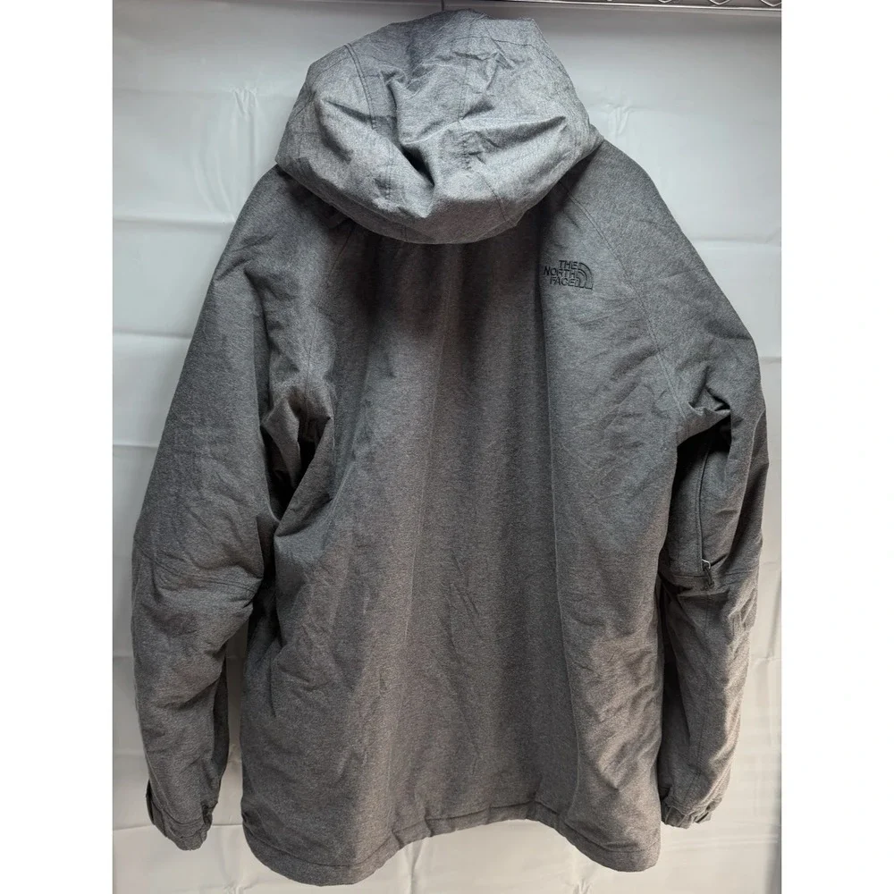 The North Face Men's Large Chakal Gray Heathered HyVent Ski Snowboard Jacket